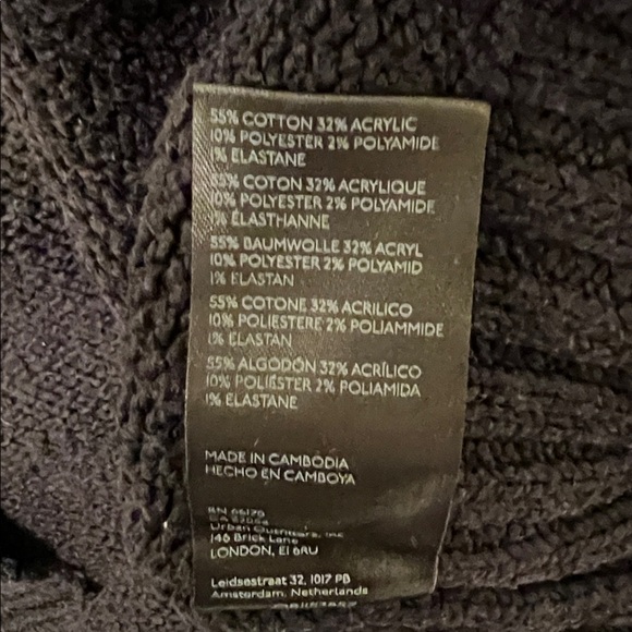 Free People Brookside Tunic Sweater Black XS - Picture 14 of 14